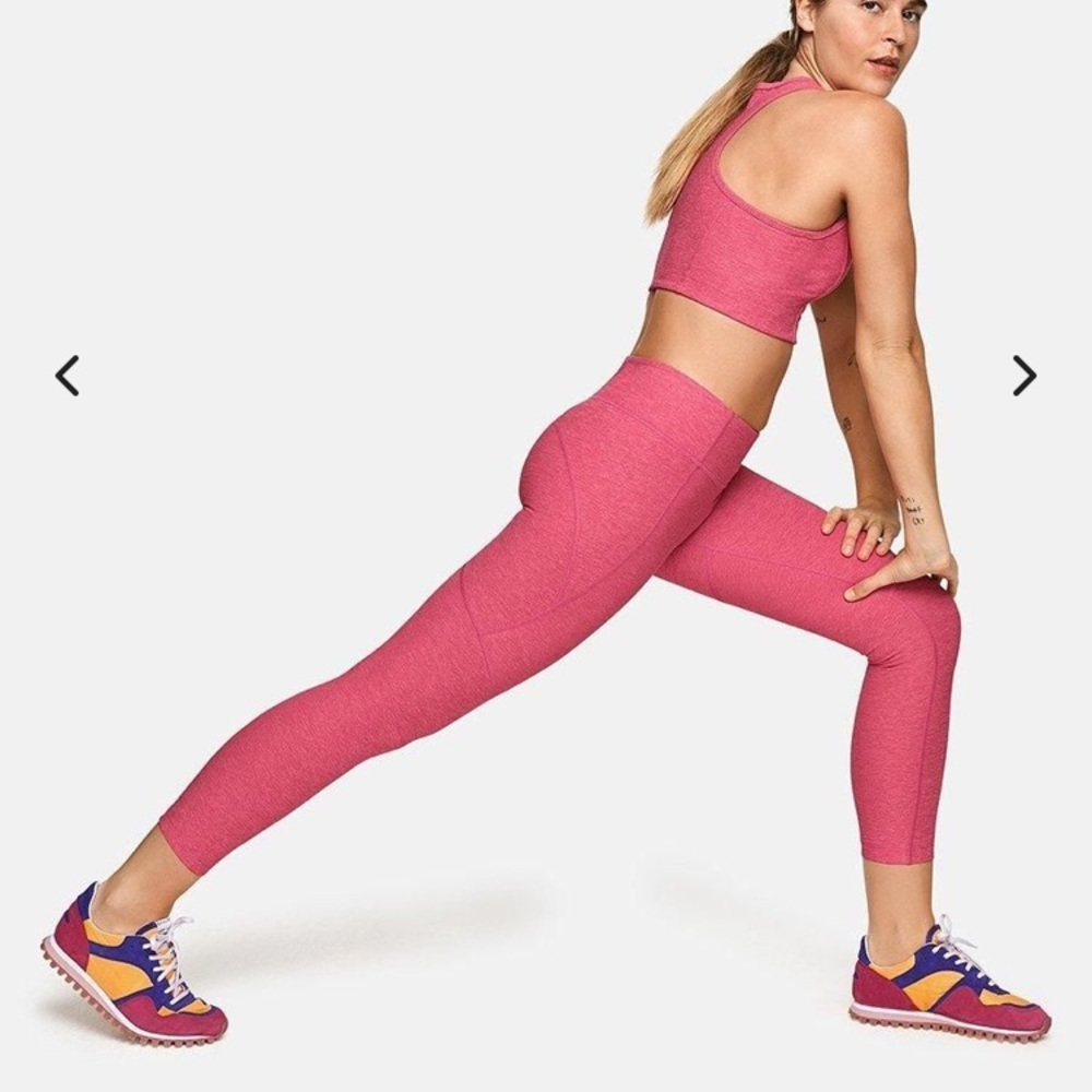 Outdoor Voices Warmup Leggings Flamingo Pink Small